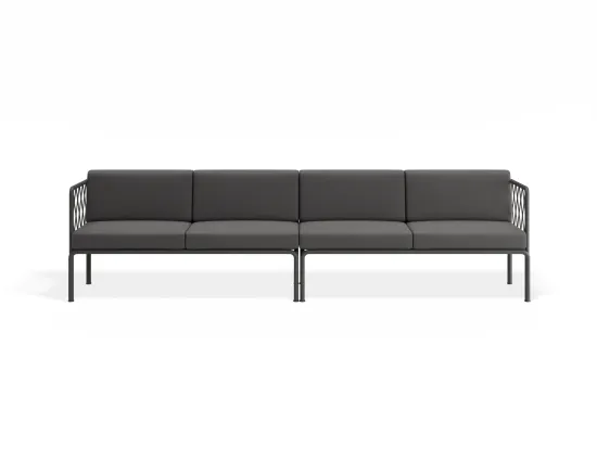Sevillev2 4seater Charcoalframe Darkgreycushion