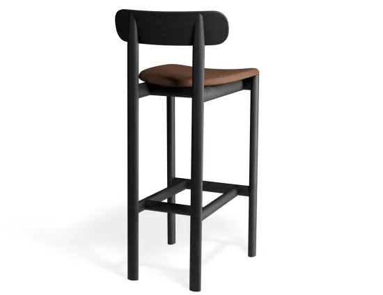 Zarav6 Barstool Black Printedsuede