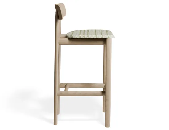 Zarav6 Barstool Ash Greenjacquard