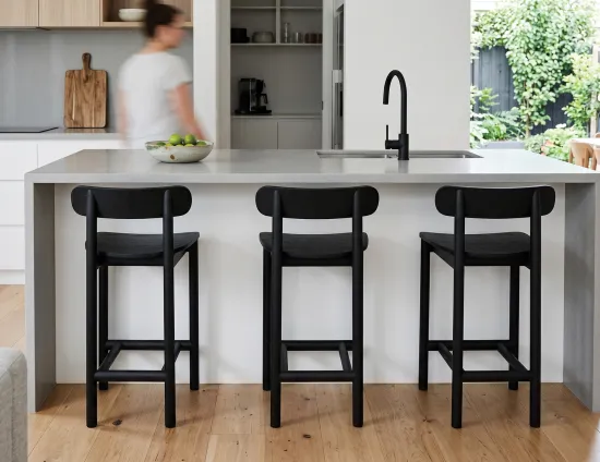Small Home Black Bar Stool