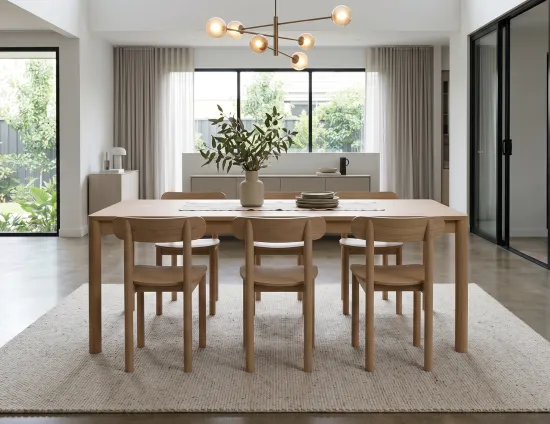 Wooden Table Setting