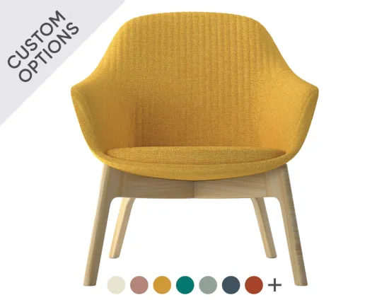 Core Lounge Chair Wood Base Hero