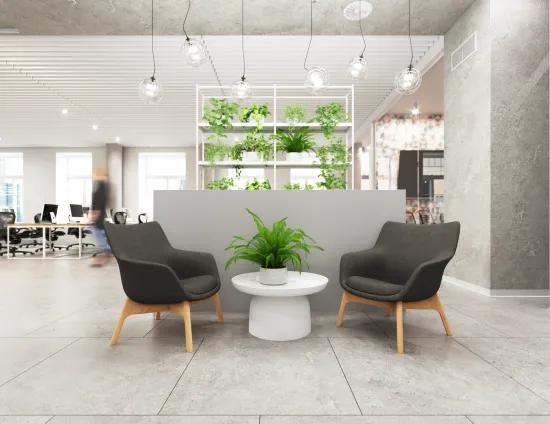 Flow Chair Charcoal Lifestyle