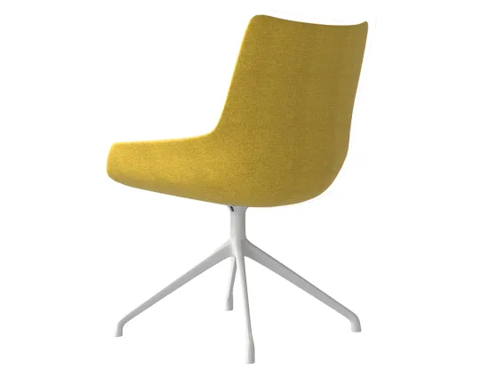 Flow Swivel Chair Yellow Side