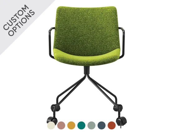 Flow Chair Arms Swivel Castors Hero Main