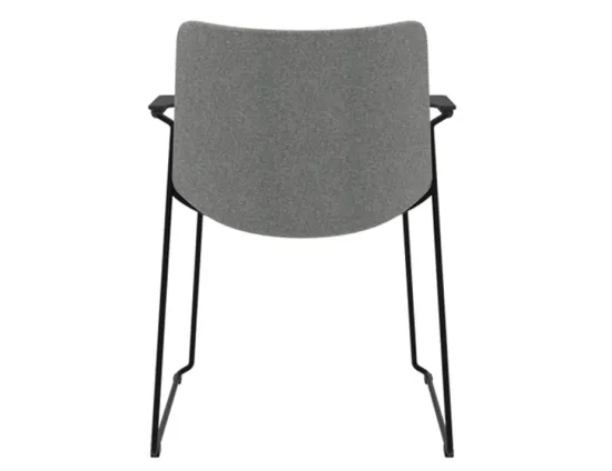 Flow Diining Chair Sled Base With Arms Back