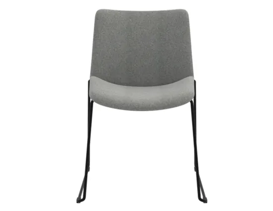Flow Dining Chair Sled Base Front