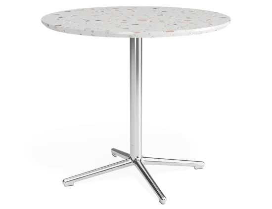 Place Cafetable 800dia Terrazzo Chrome