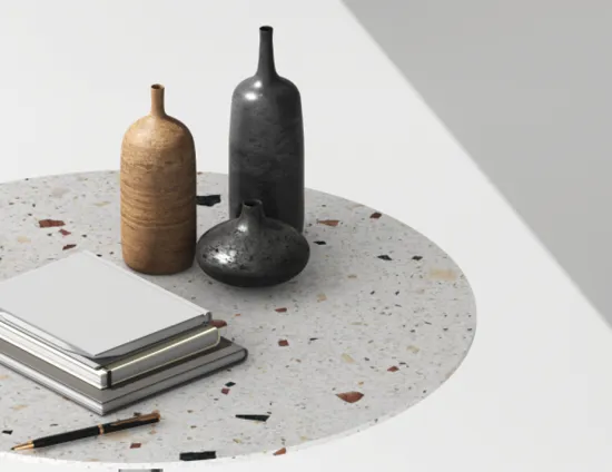 Place Coffee Table Stone Top 70cmdia