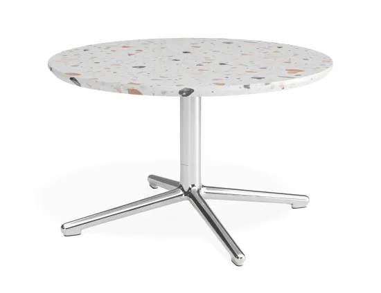 Place Coffeetable 700dia Terrazzo Chrome