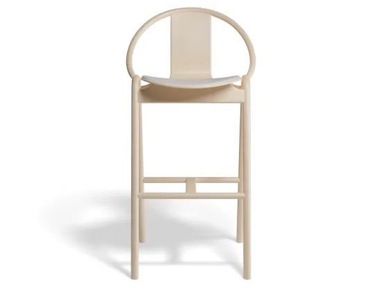 Again Barstool 75cm Seatpad Beechnatural Fargo701 Front