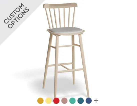 Ironica Bar Stool Upholstered