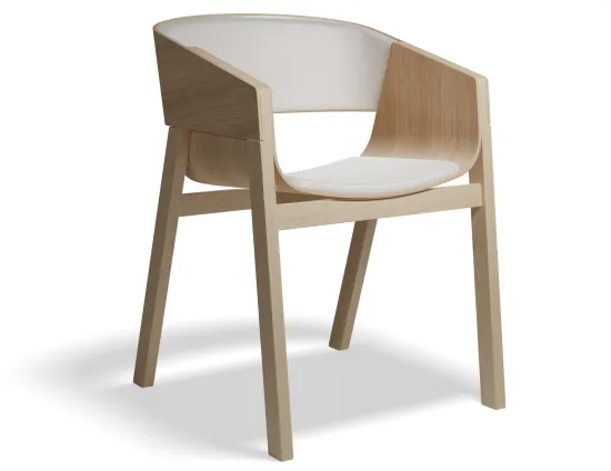 Merano Armchair Seatbackpad Oak Fargo