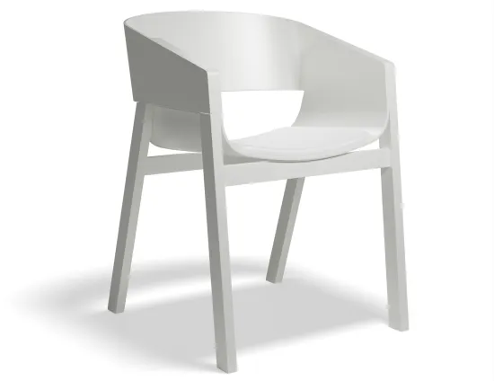 Merano Armchair Seatpad Whitepigment Prince