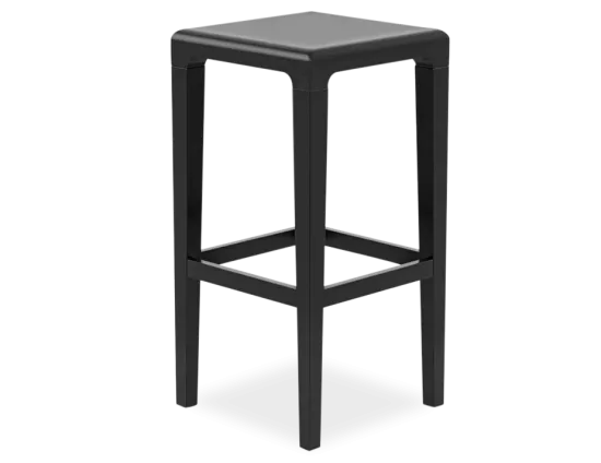 Wood Black Stool
