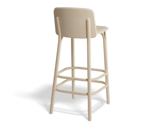 Split Barstool 75cm Beechnatural Back