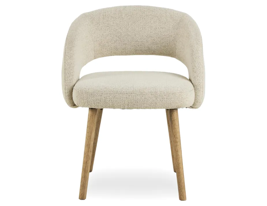 Akito Chair Ivory Cream Front