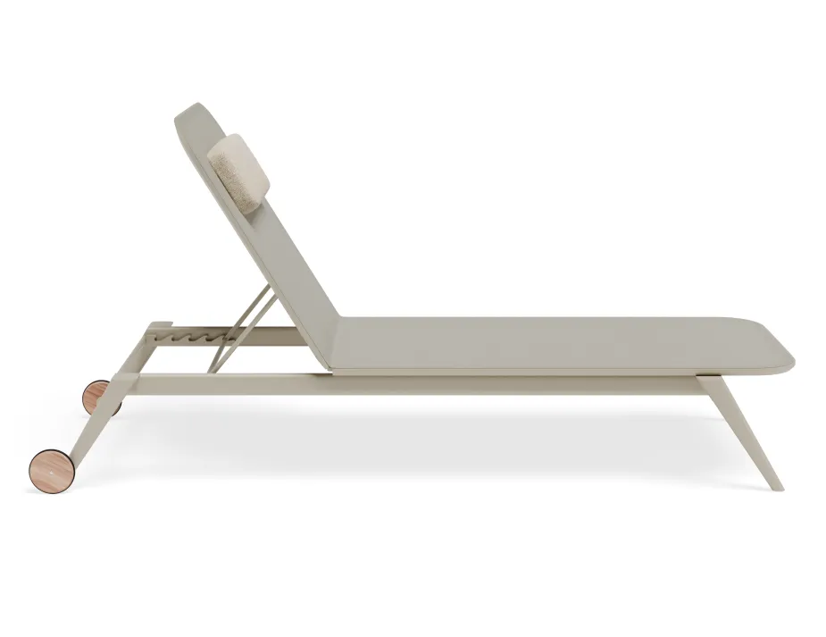 Amalfi Sunlounge Headrest Latte Husk Magnetic