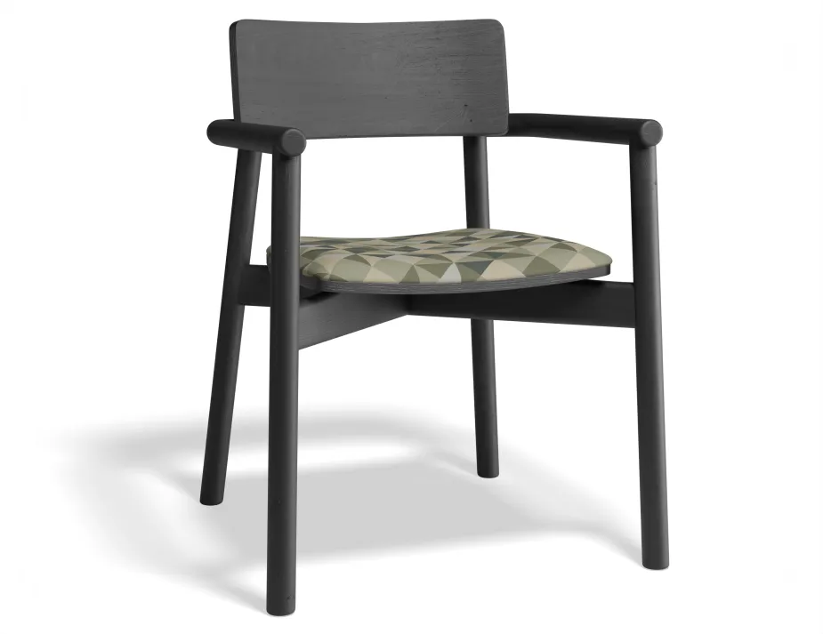 Andi Armchair Pad Ashblack Eucalyptpyramid
