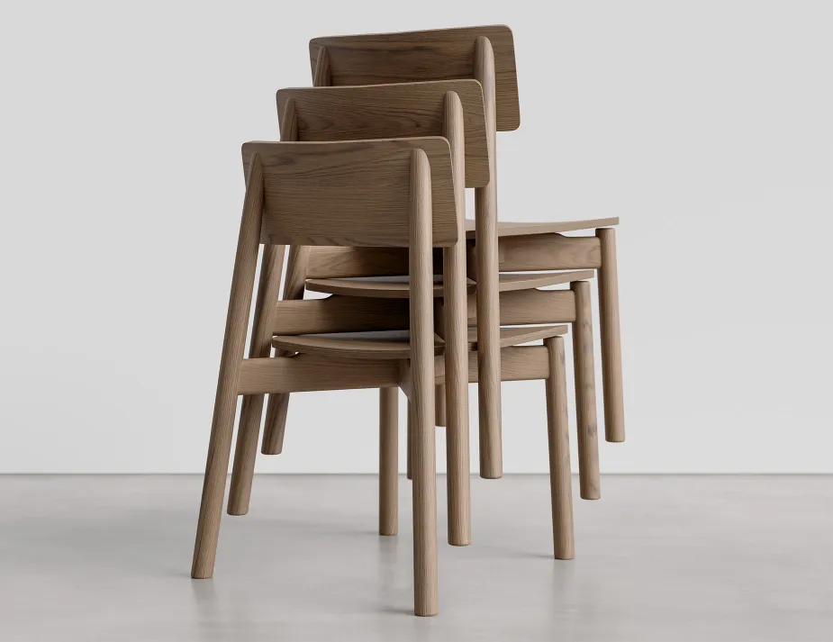 Andi Chair Stack Walnut Product