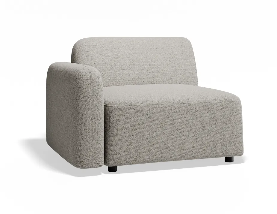 Atticus 1seaterleftarmrest Oystergrey