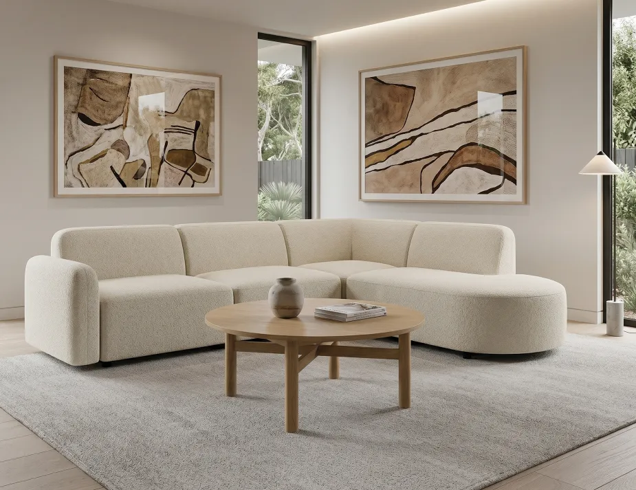 Boucle Sofa Modern Atticus