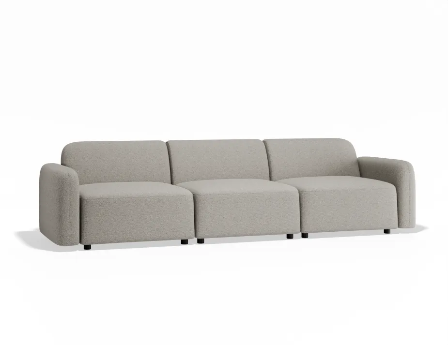 Atticus 3seater Oystergrey
