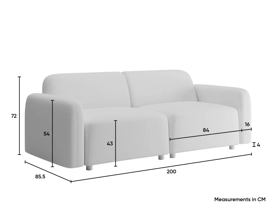 Atticus 2seater Measurements