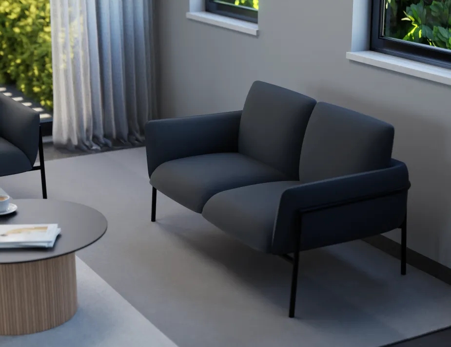Charlie Doublesofa Midnightblue Lifestyle
