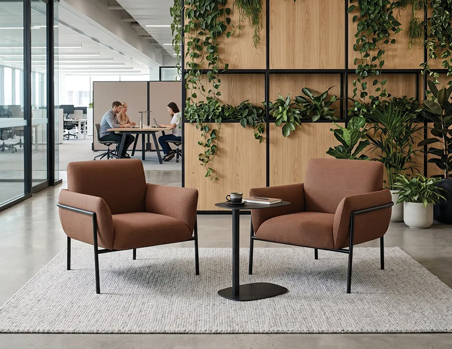 Charlie Lounge Chair Terracotta Lifestyle