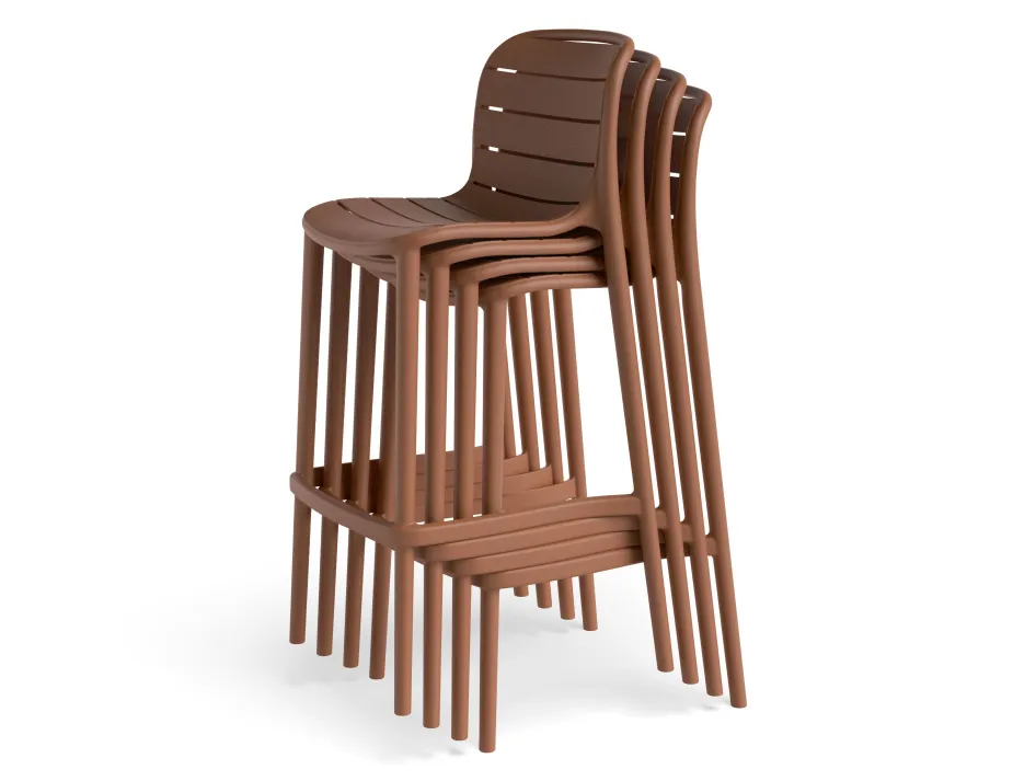Element Barstool Orange Textured Product