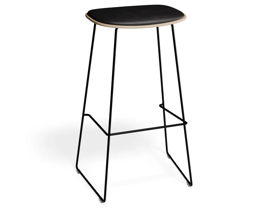 Elvav2 Barstool Padded Ash Black Blackpu