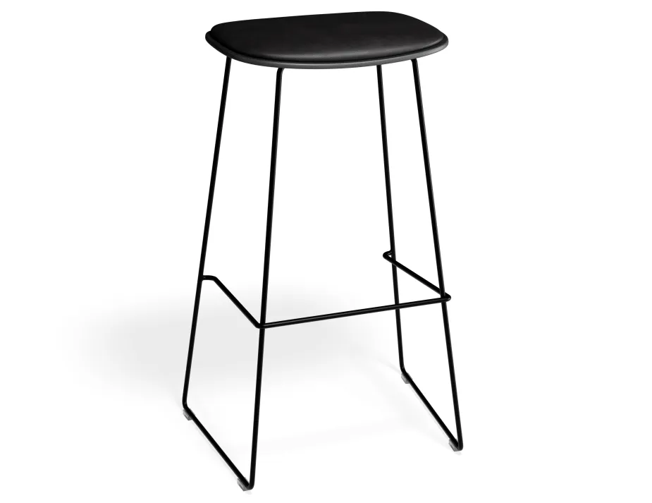 Elvav2 Barstool Padded Black Black Blackpu