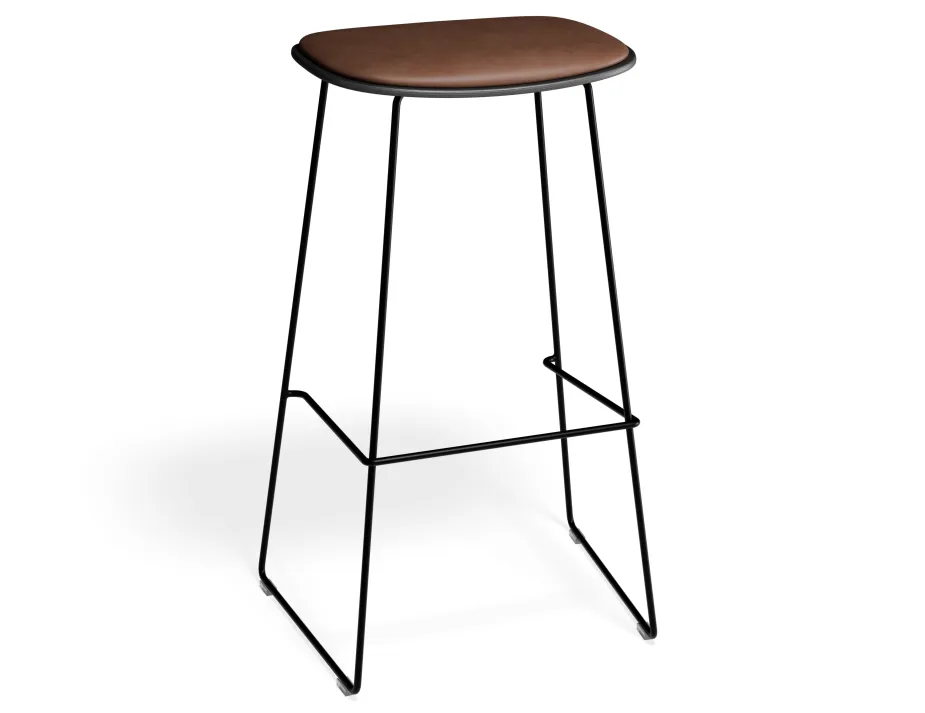 Elvav2 Barstool Padded Black Black Tanpu