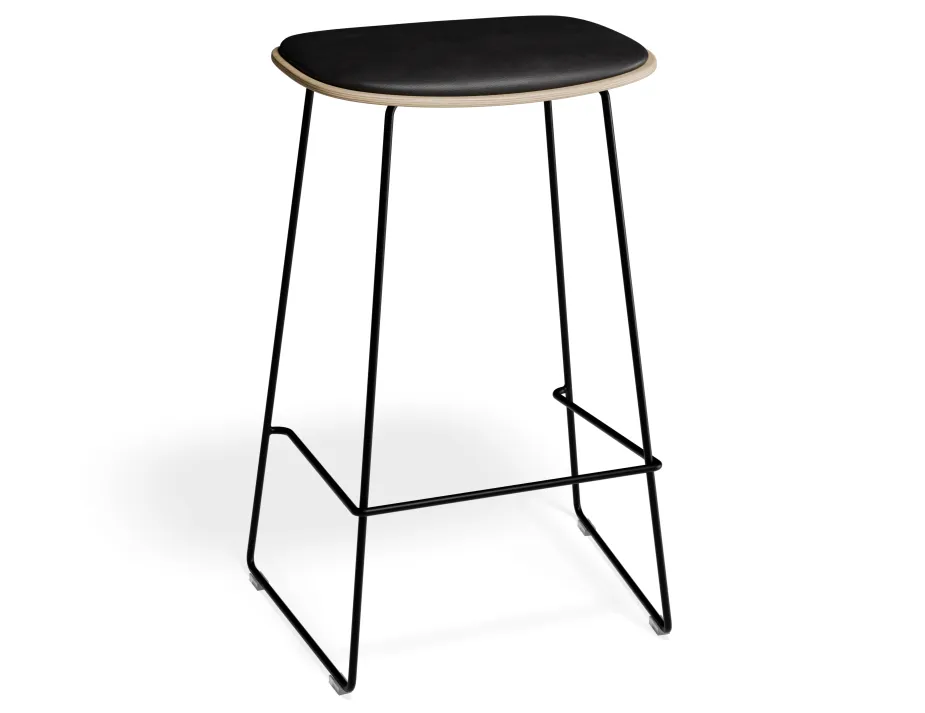 Elvav2 Kitchenstool Padded Ash Black Blackpu