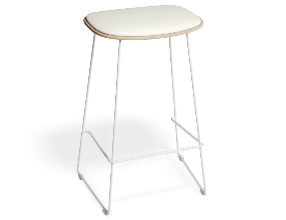 Elvav2 Kitchenstool Padded Ash White Whitepu
