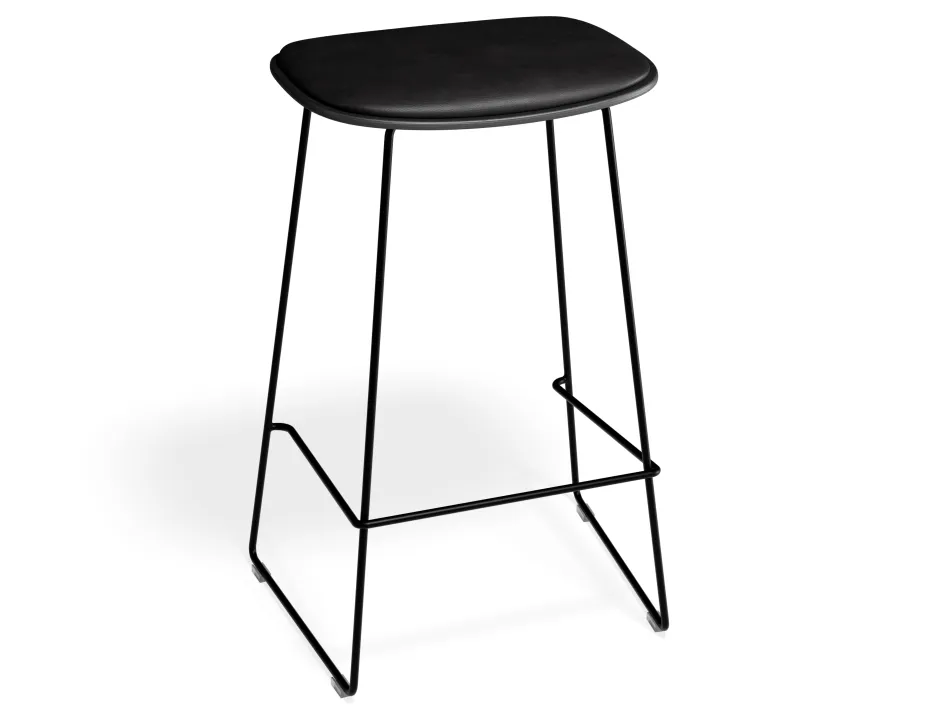 Elvav2 Kitchenstool Padded Black Black Blackpu