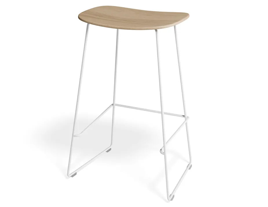 Elvav2 Kitchenstool Ash White