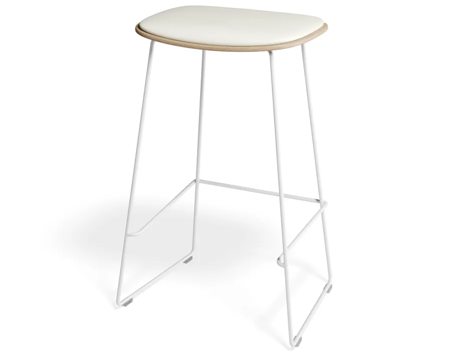 Elvav2 Kitchenstool Padded Ash White Whitepu