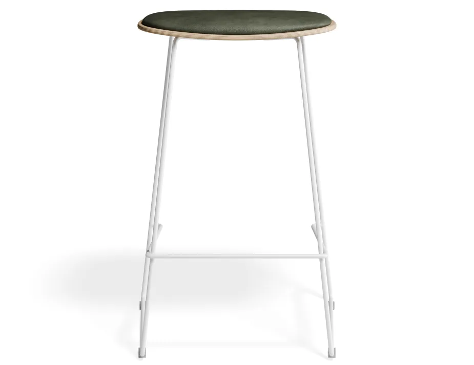 Elvav2 Kitchenstool Padded Ash White Greenpu