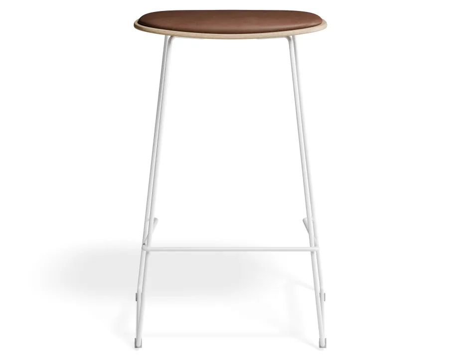 Elvav2 Kitchenstool Padded Ash White Tanpu