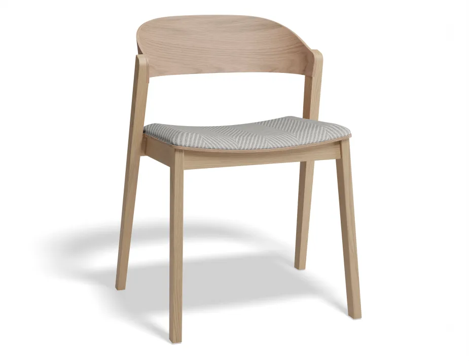 Grayson Chair Pad Natural Herringbone