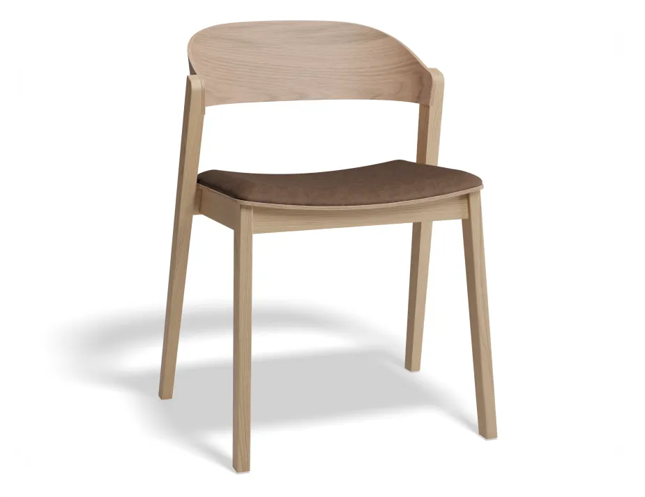 Grayson Chair Pad Natural Printedsuede