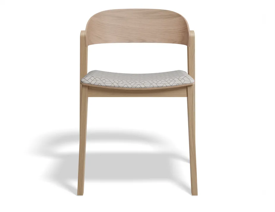 Grayson Chair Pad Natural Geometricpattern