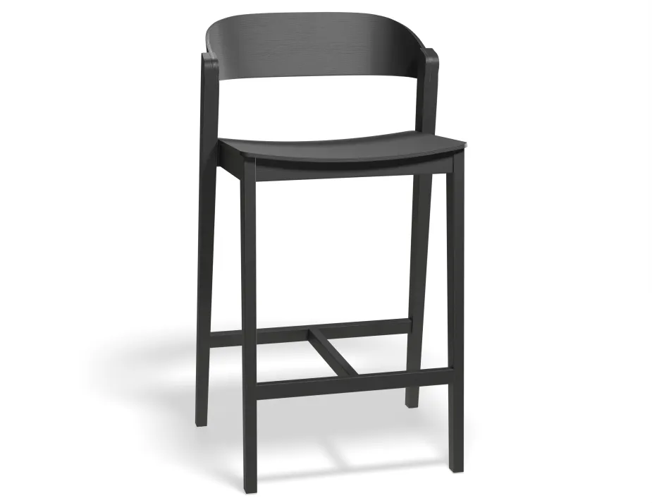 Grayson 65cm Barstool Black