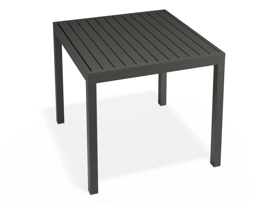 Halki Table 90x90 Charcoal