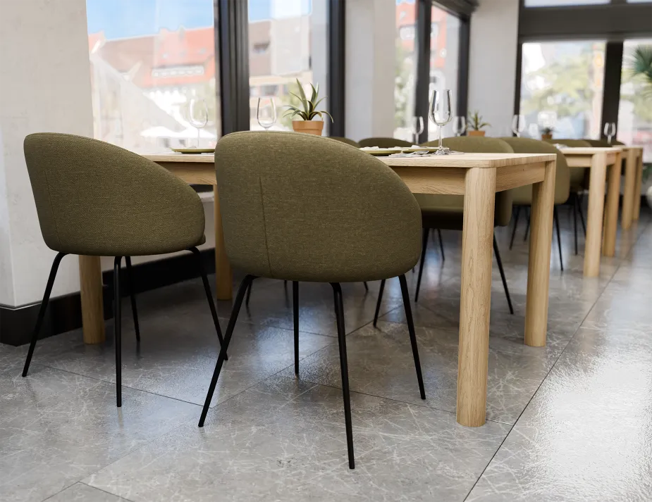 Henley Chair Forestgreen Black