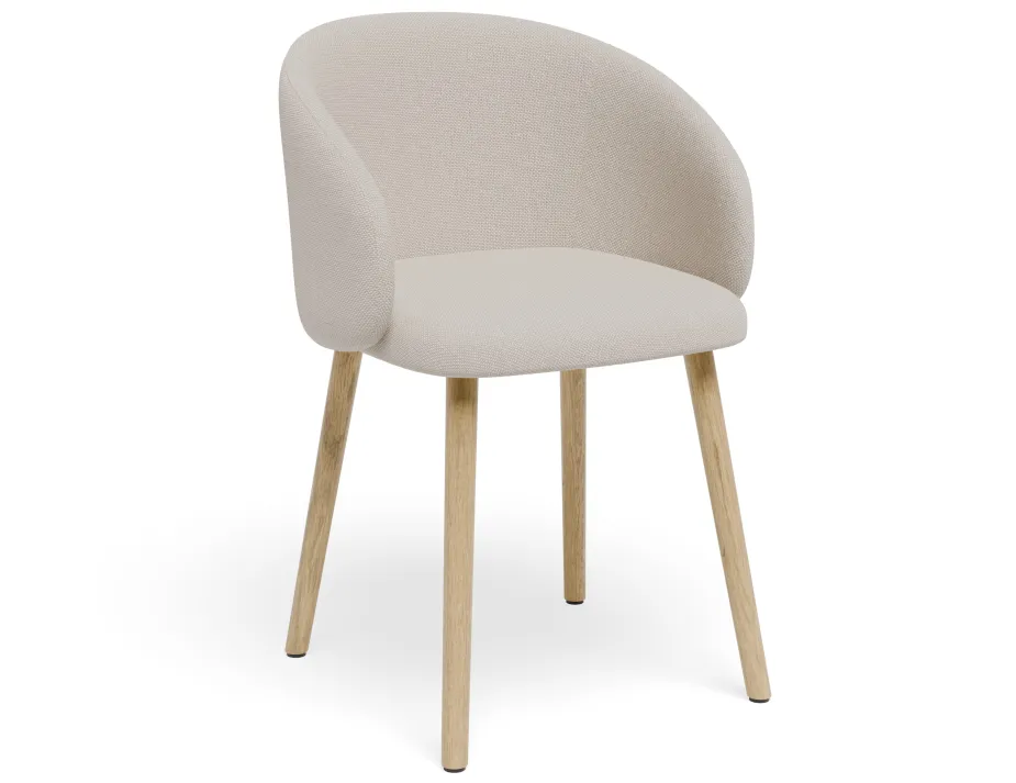 Henley Chair Oakleg Beigefawn