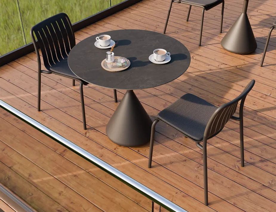 Kora Cafetable 90cm Charcoal Basalt