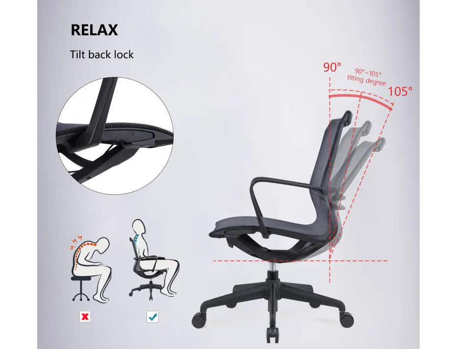 Lunar Grey Office Chair